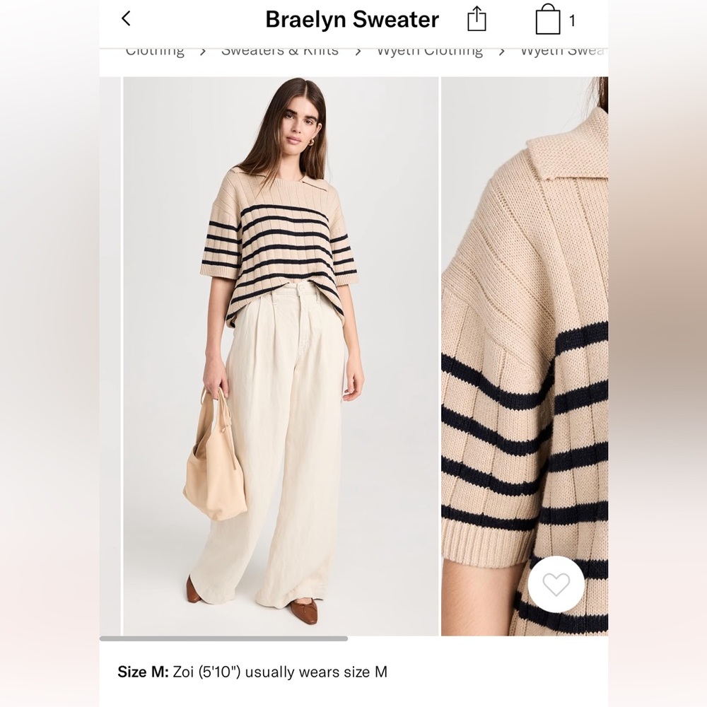 Cashmere-blend Short Sleeve Polo Sweater